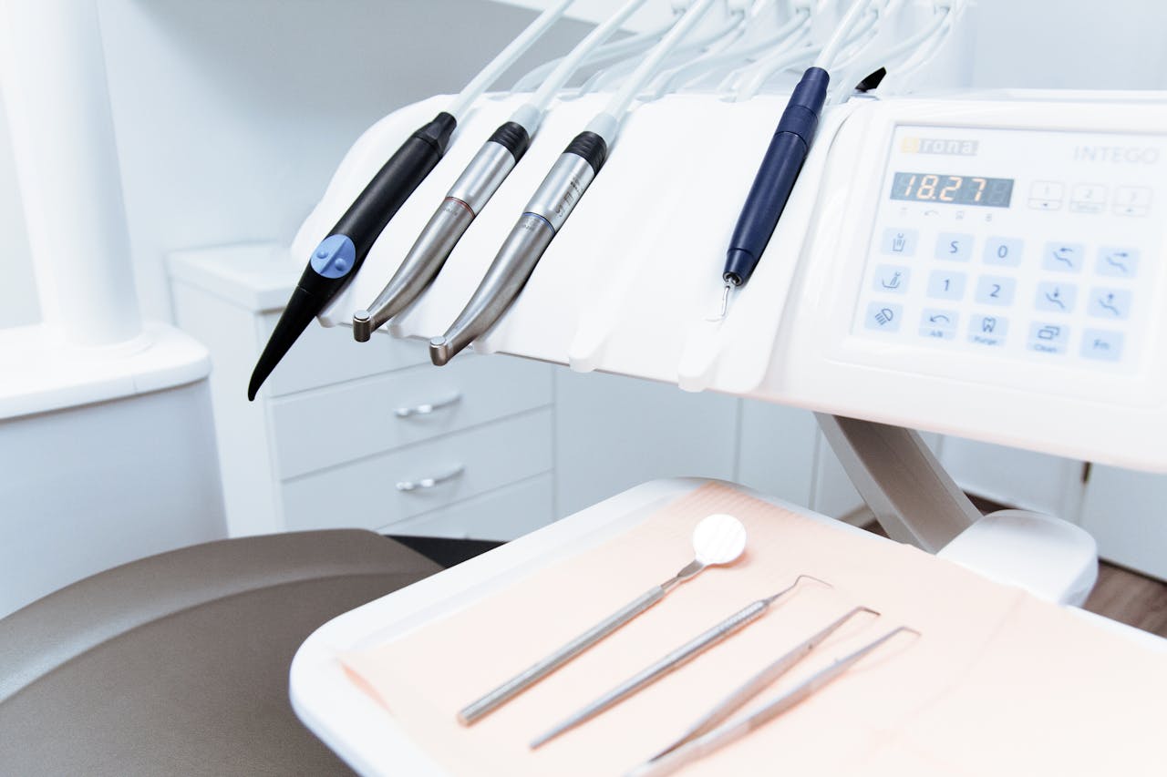 our-services-2 Clean and professional dental office setup with tools ready for patient treatment.